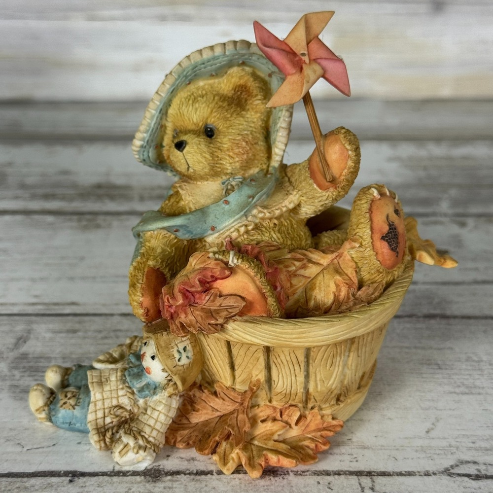 Cherished Teddies Pat Falling For You Enesco Figurine Teddy Bear‎ Fall
